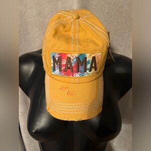 Golden yellow Momma hat one size fits all